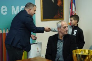 Пријем ученика који су победили на Европском такмичењу у познавању саобраћајних прописа